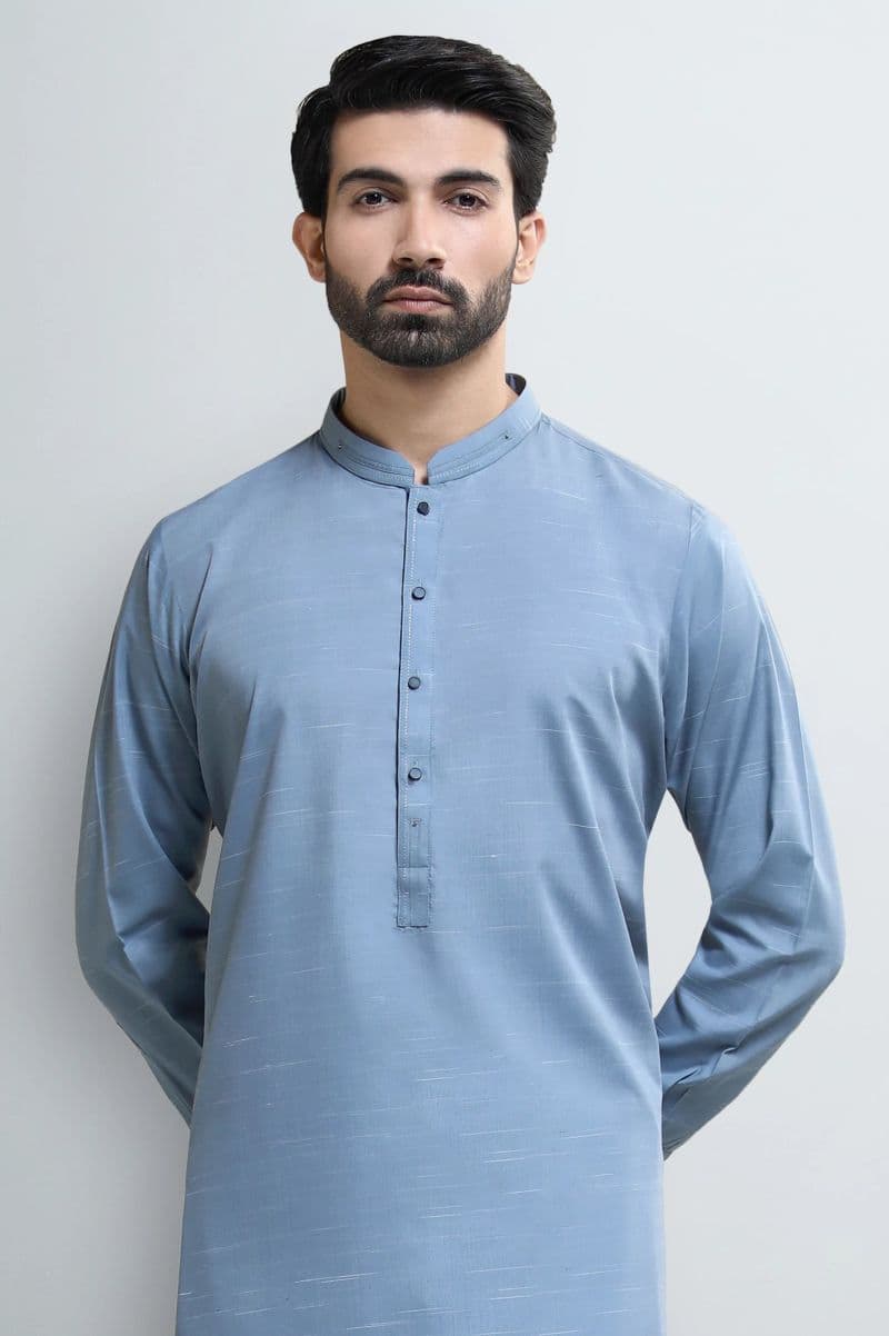 Blue Wash & Wear Shalwar Kameez thumbnail