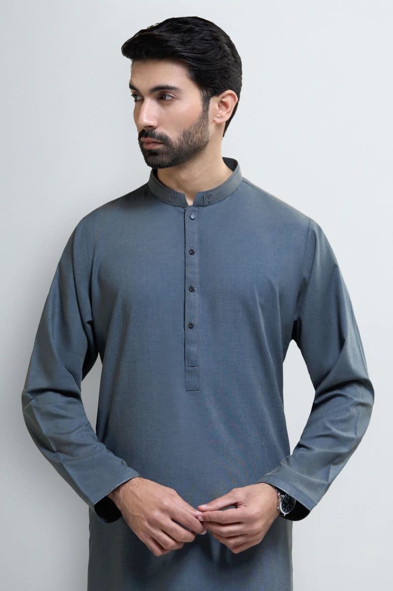 Blue Wash & Wear Shalwar Kameez thumbnail