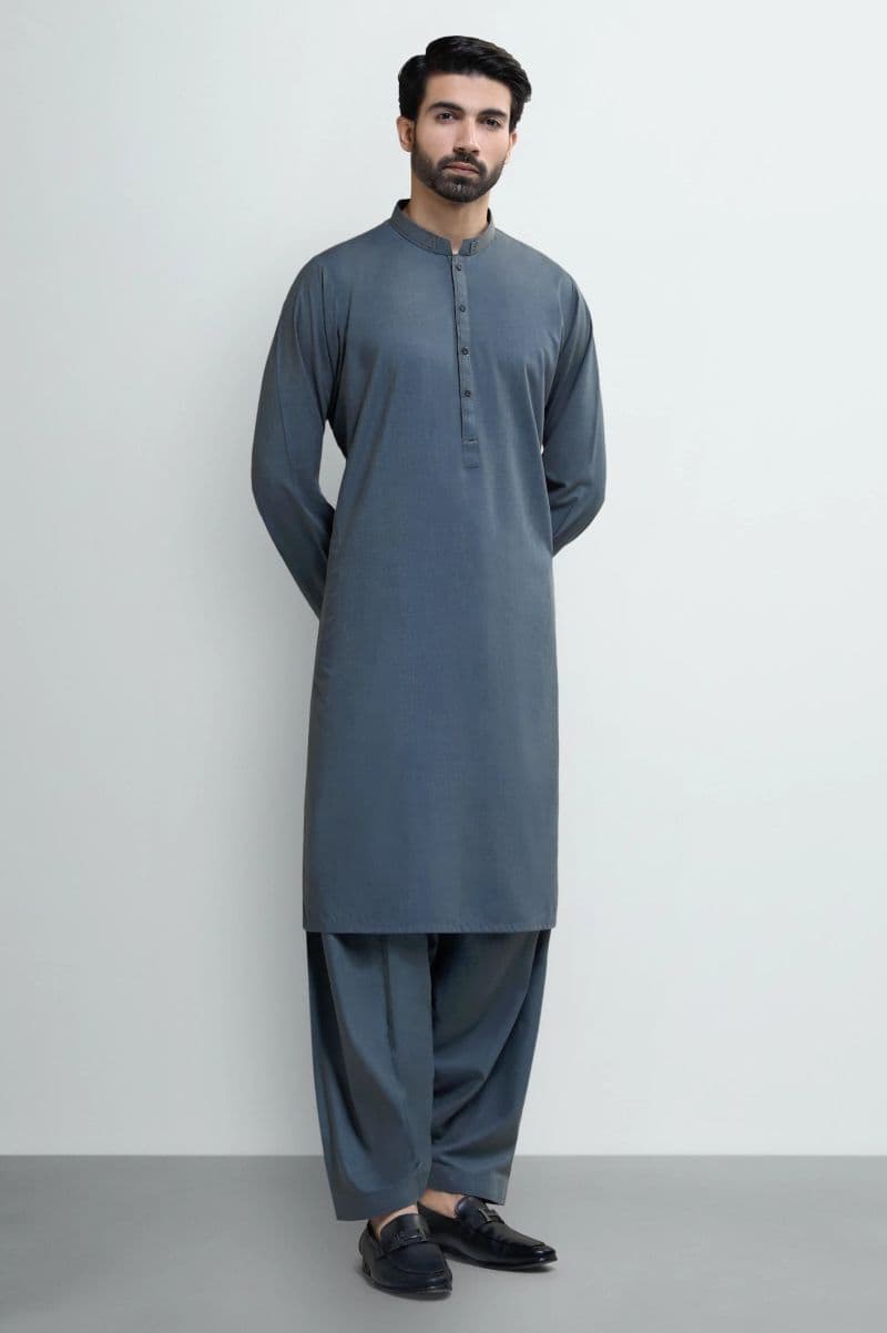 Blue Wash & Wear Shalwar Kameez thumbnail