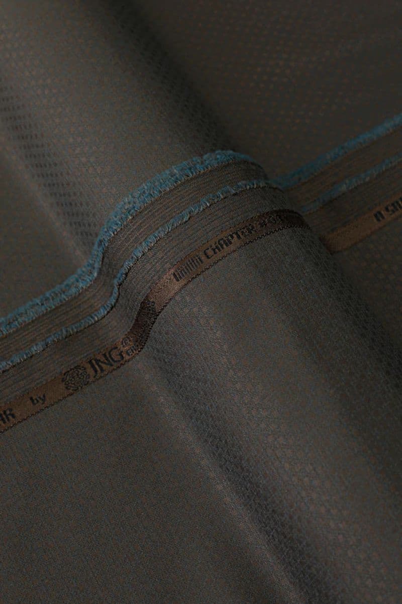 Premium Light Brown Wash & Wear Unstitched Fabric thumbnail