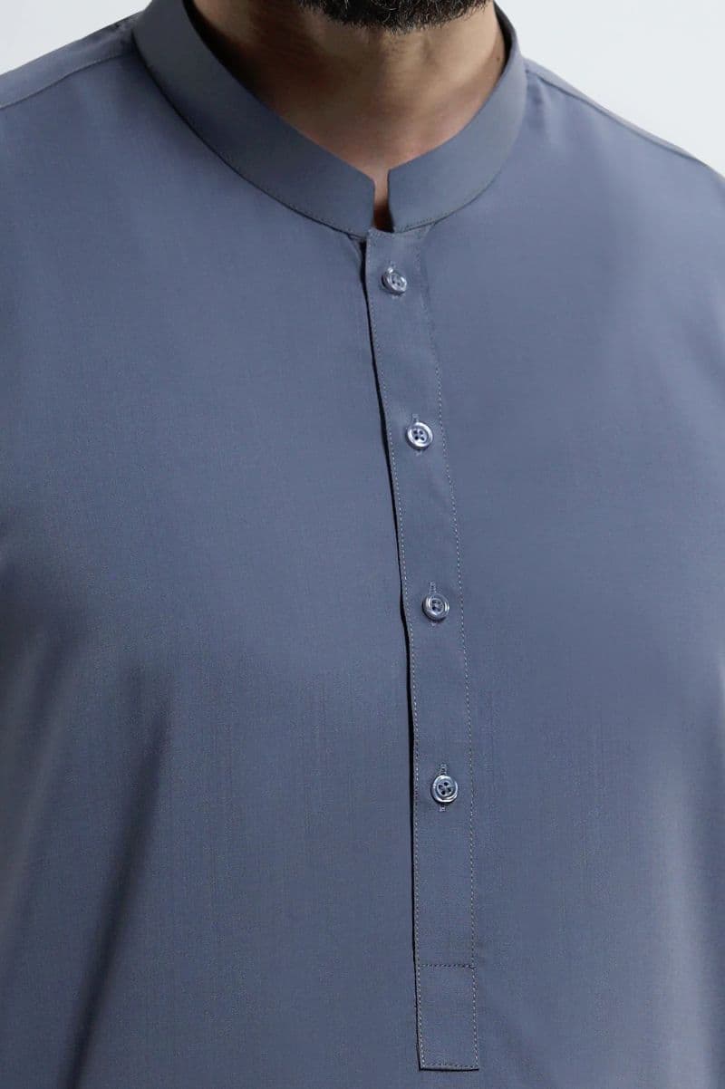 Charcoal Wash & Wear Shalwar Kameez thumbnail