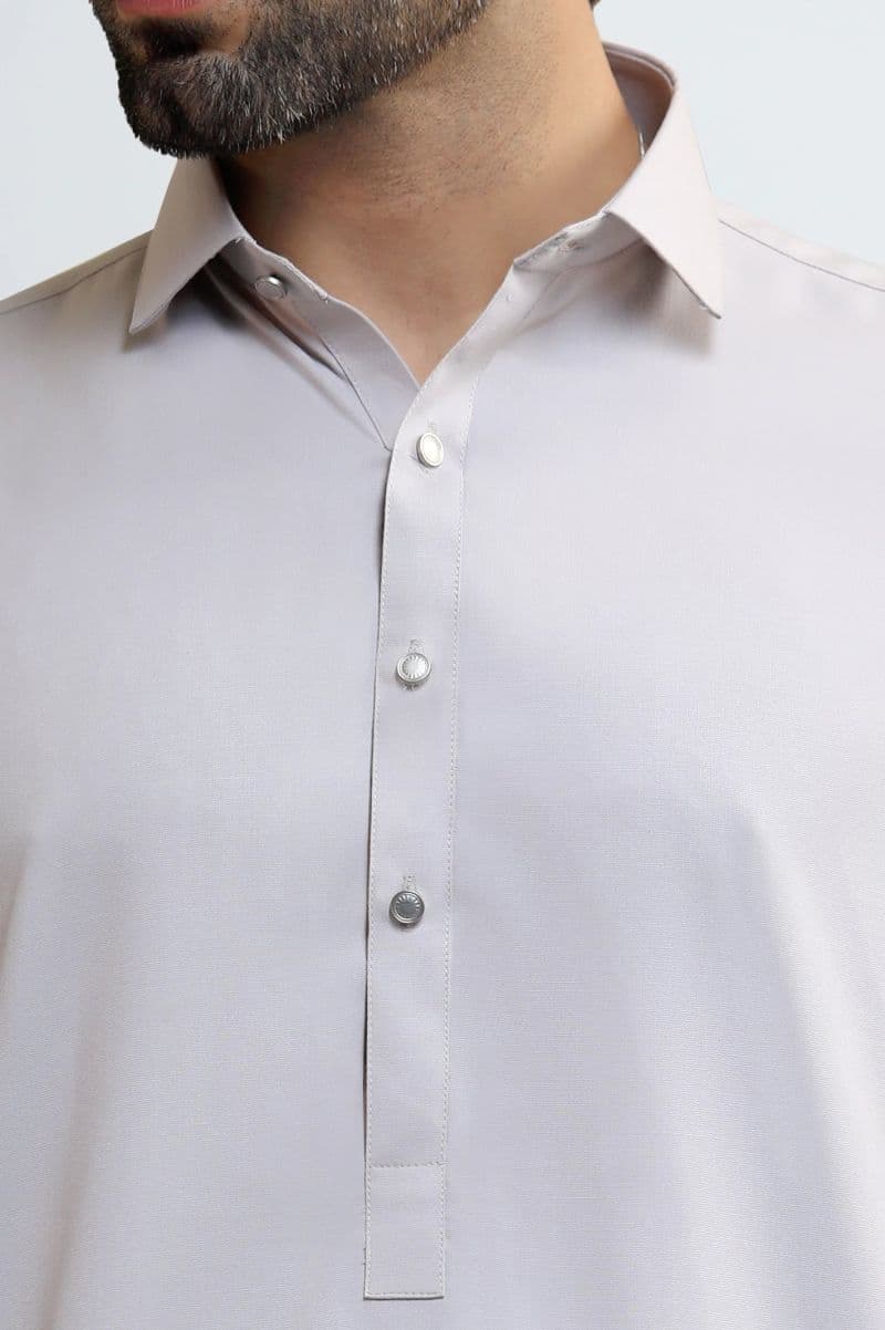 Beige Wash & Wear Shalwar Kameez thumbnail