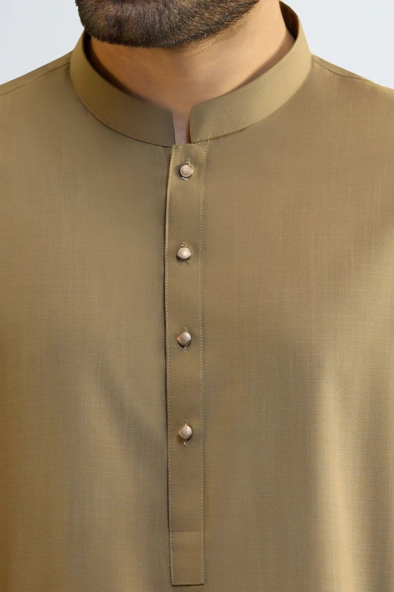 Light Brown Wash & Wear Shalwar Kameez thumbnail