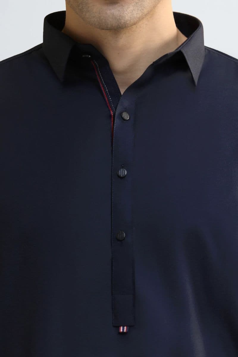 D-Blue Wash & Wear Shalwar Kameez thumbnail