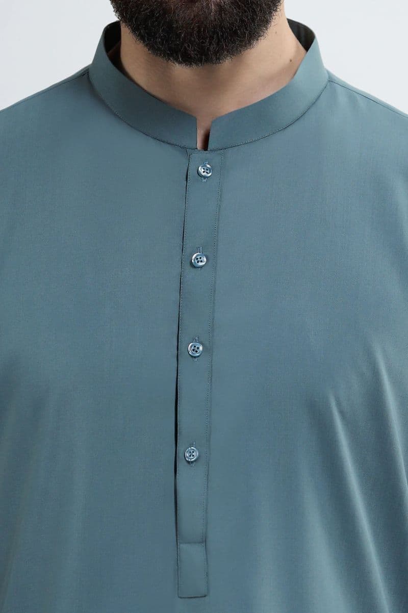 Green Wash & Wear Shalwar Kameez thumbnail