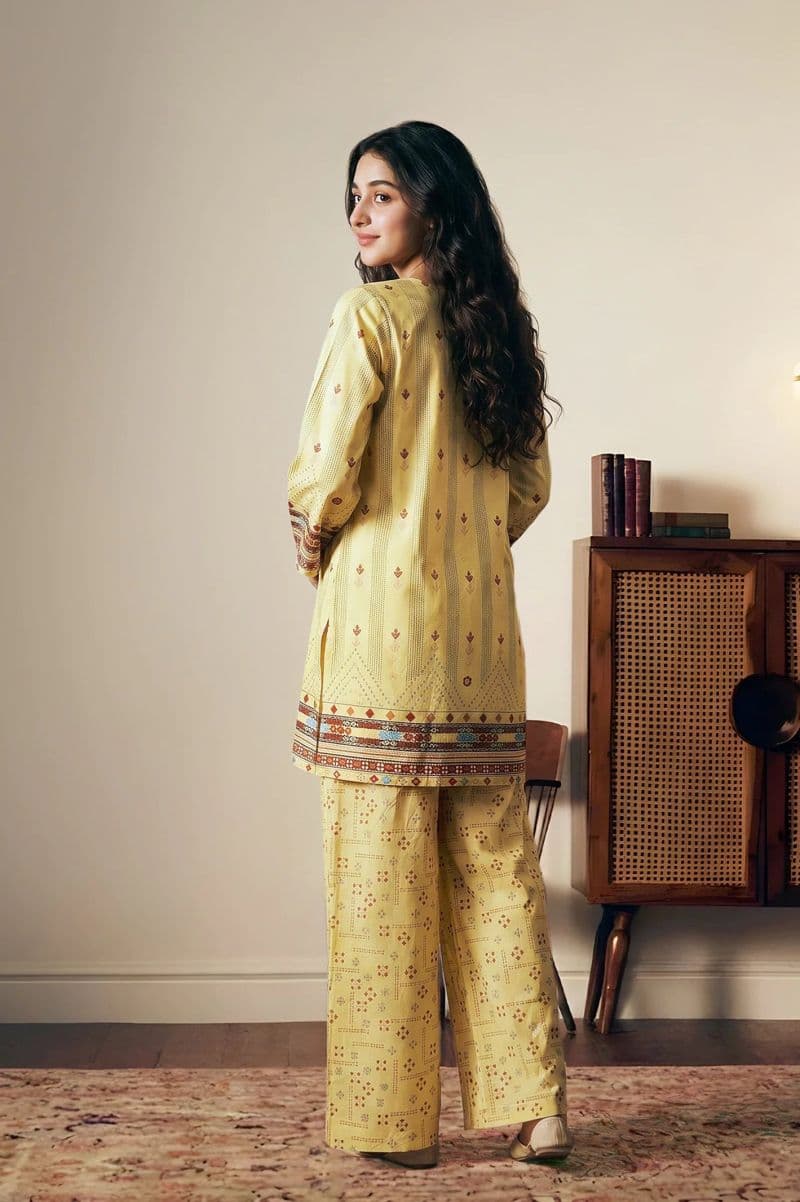 Printed Yellow 2PC Suit thumbnail