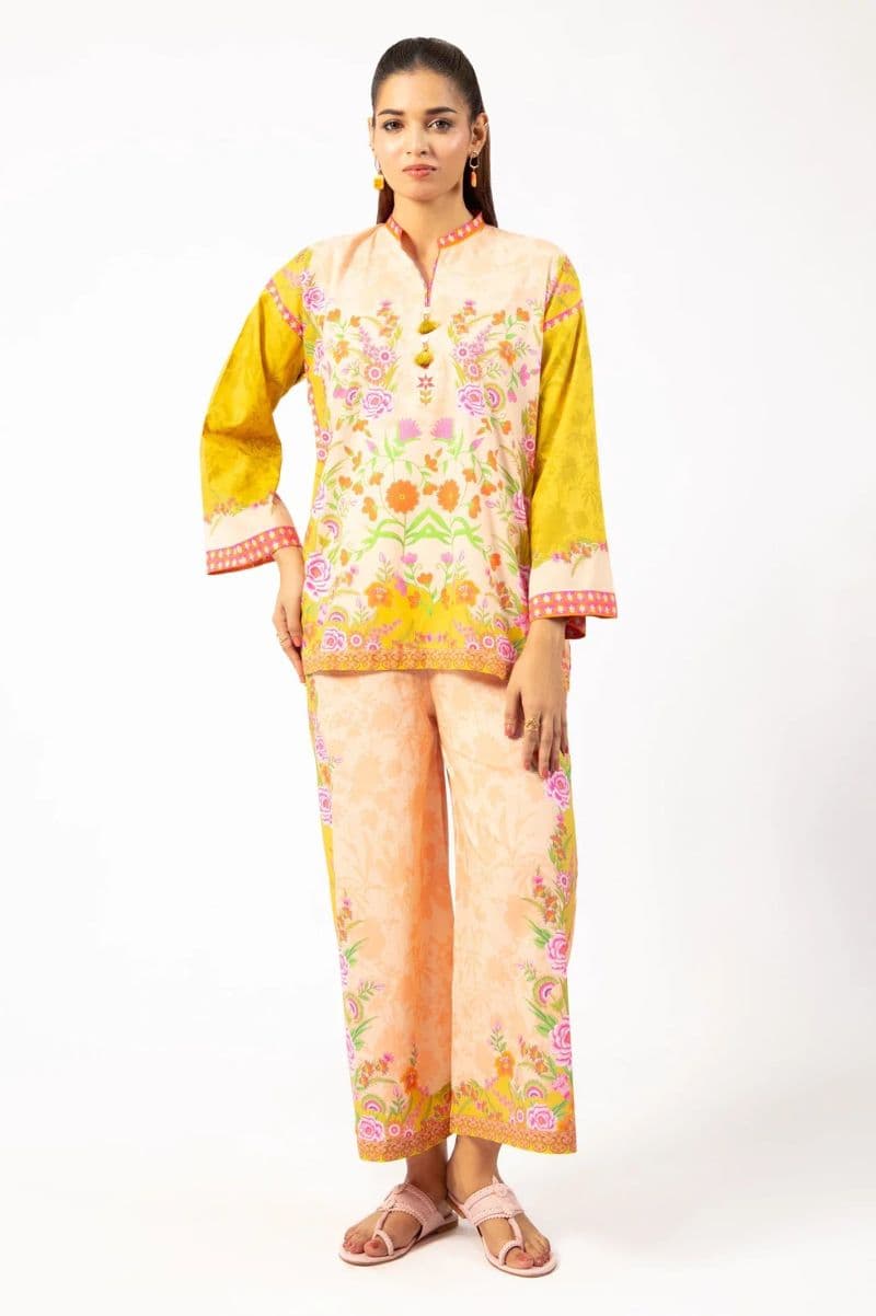 Cambric Mustard Printed 2PC thumbnail