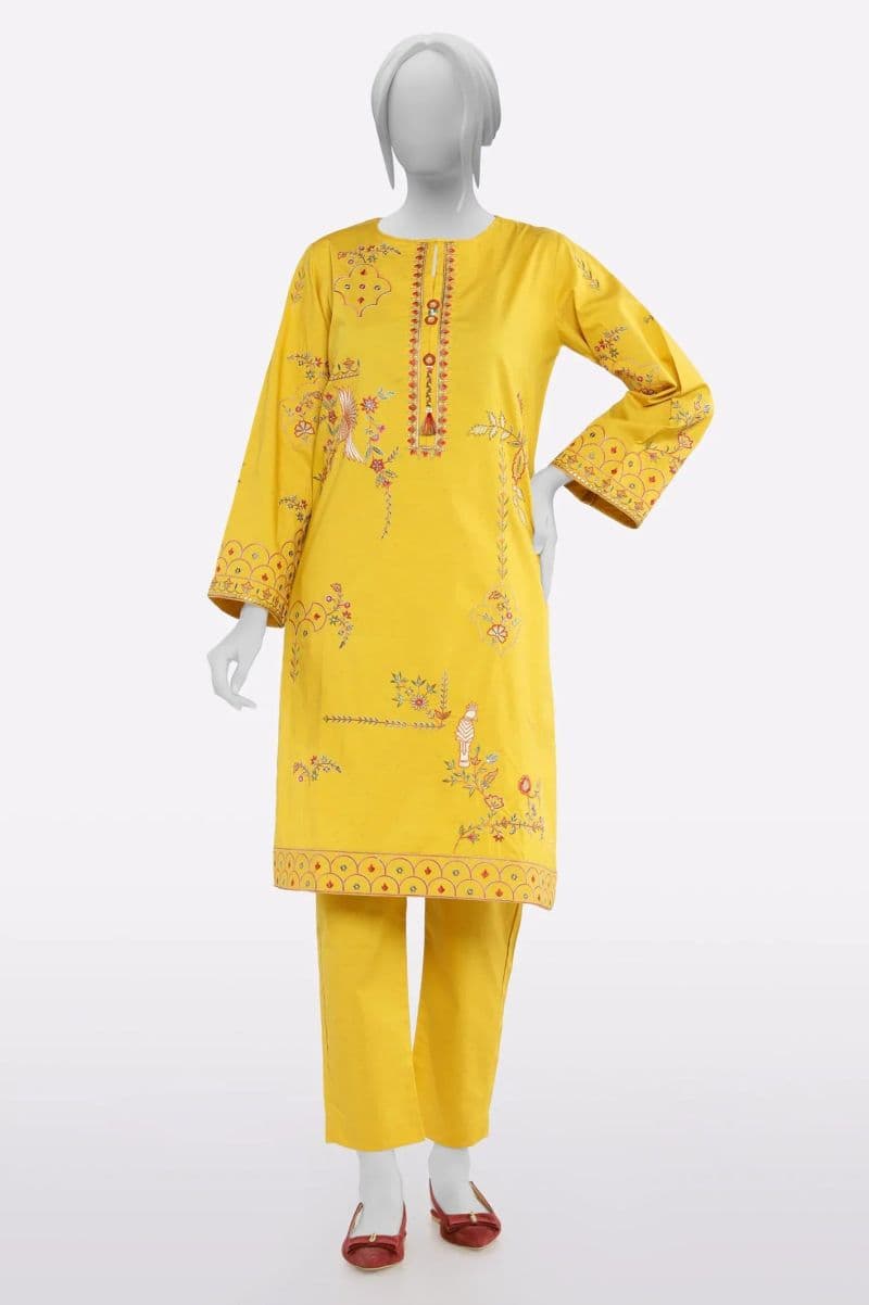 Mustard Embroidered 2PC thumbnail