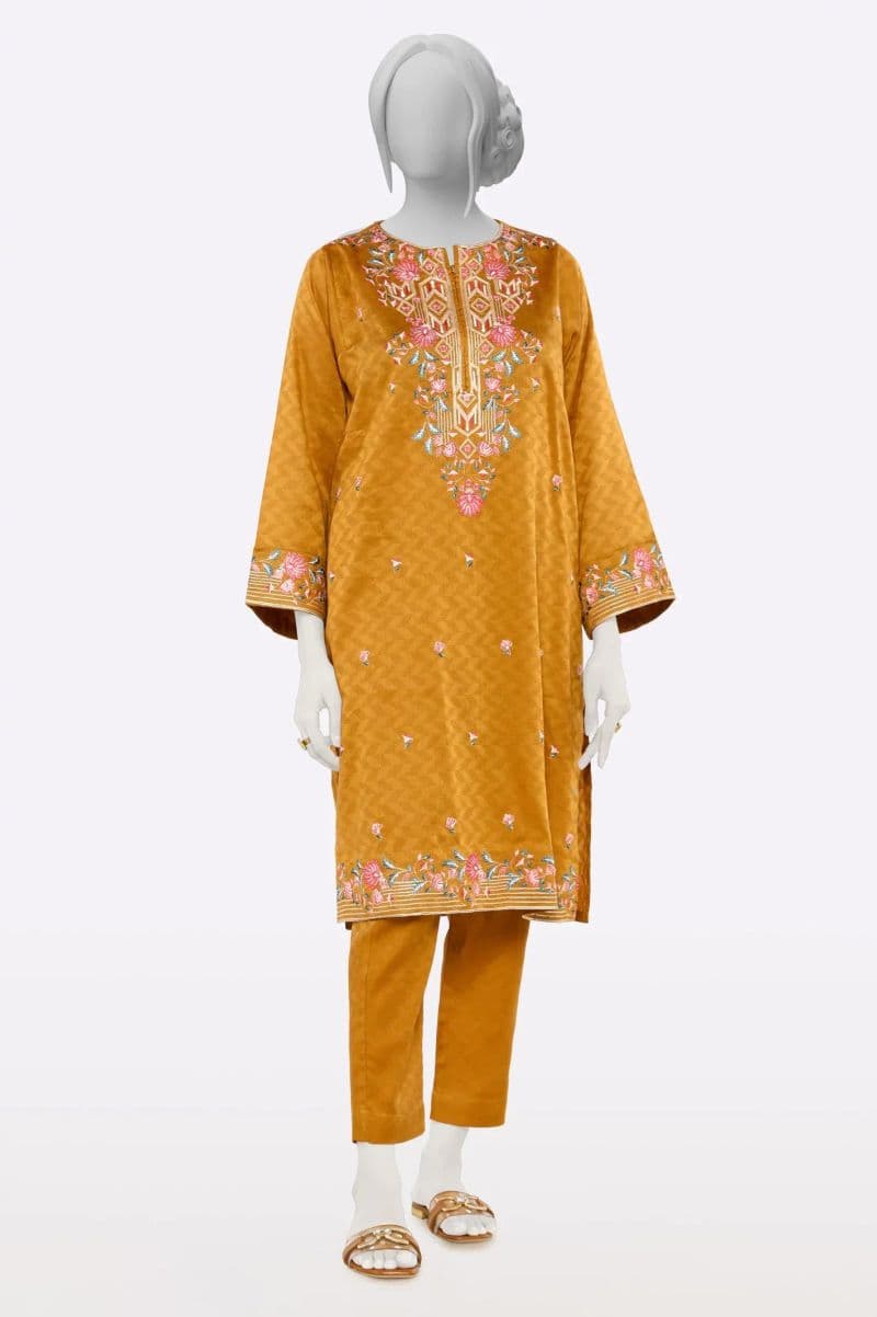 Brown Embroidered 2PC thumbnail