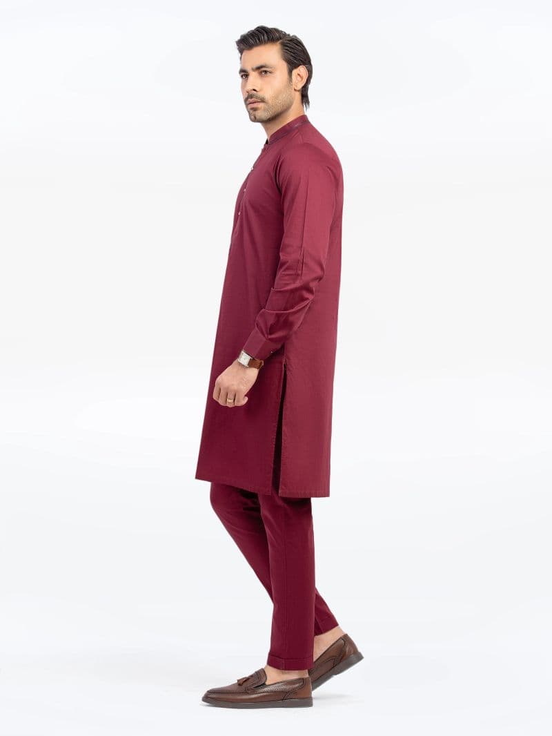 Embroidered Cotton Kurta Pajama - EMTKPT5-065 thumbnail