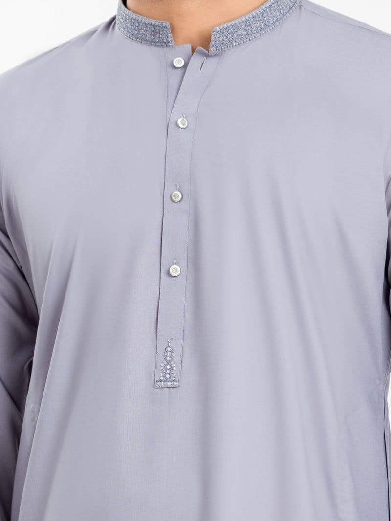 Embroidered Blended Kurta Pajama - EMTKPT24S-036 thumbnail