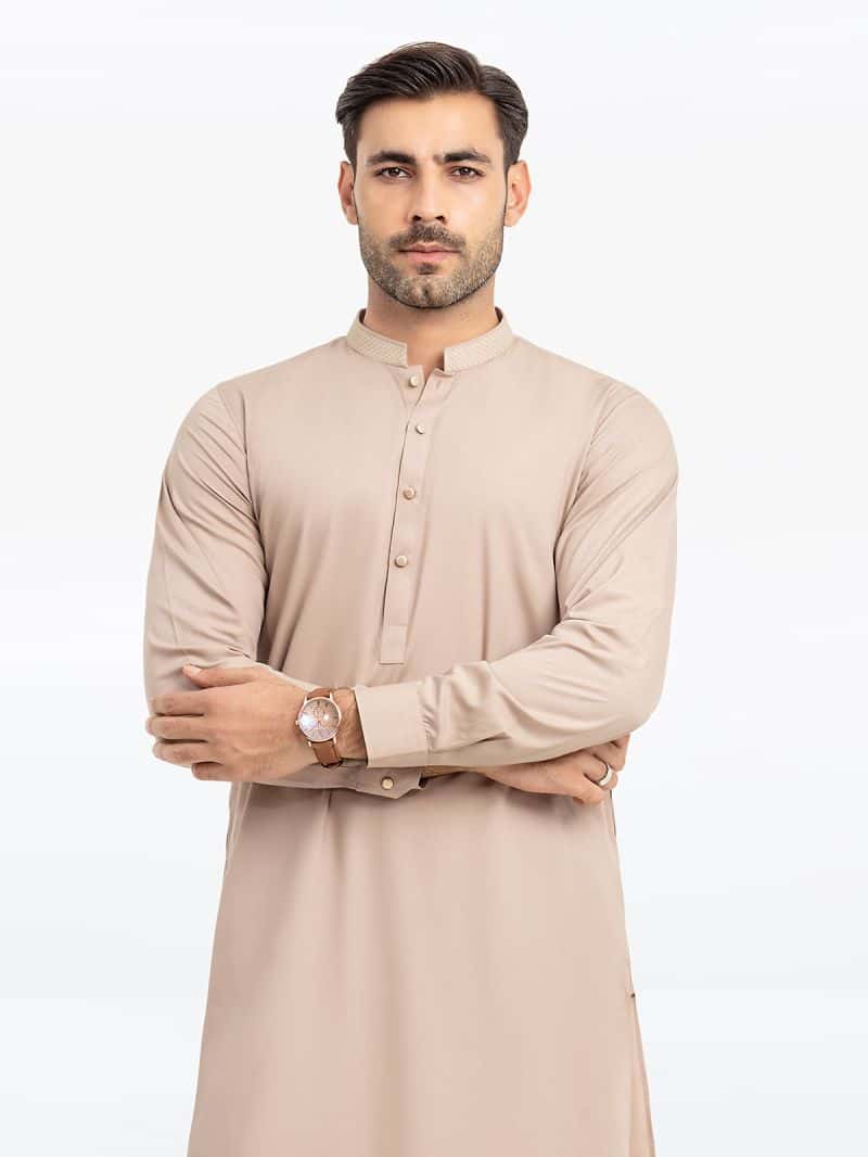 Embroidered Blended Kurta Pajama - EMTKPT24S-037 - alternate view