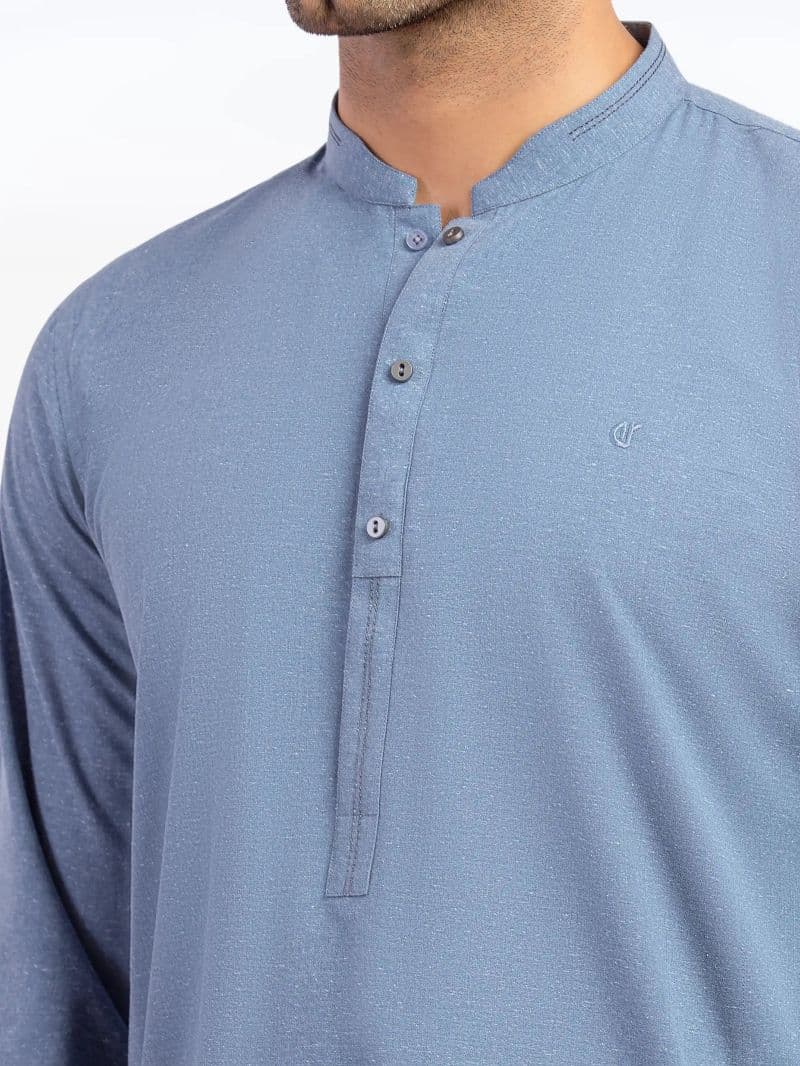 Embroidered Karandi Kurta Pajama - EMTKPT5-071 thumbnail
