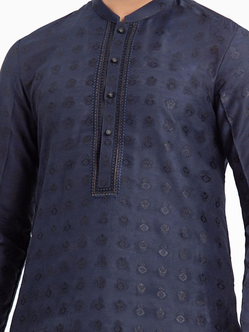 Embroidered Blended Kurta - EMTKC24-121 thumbnail