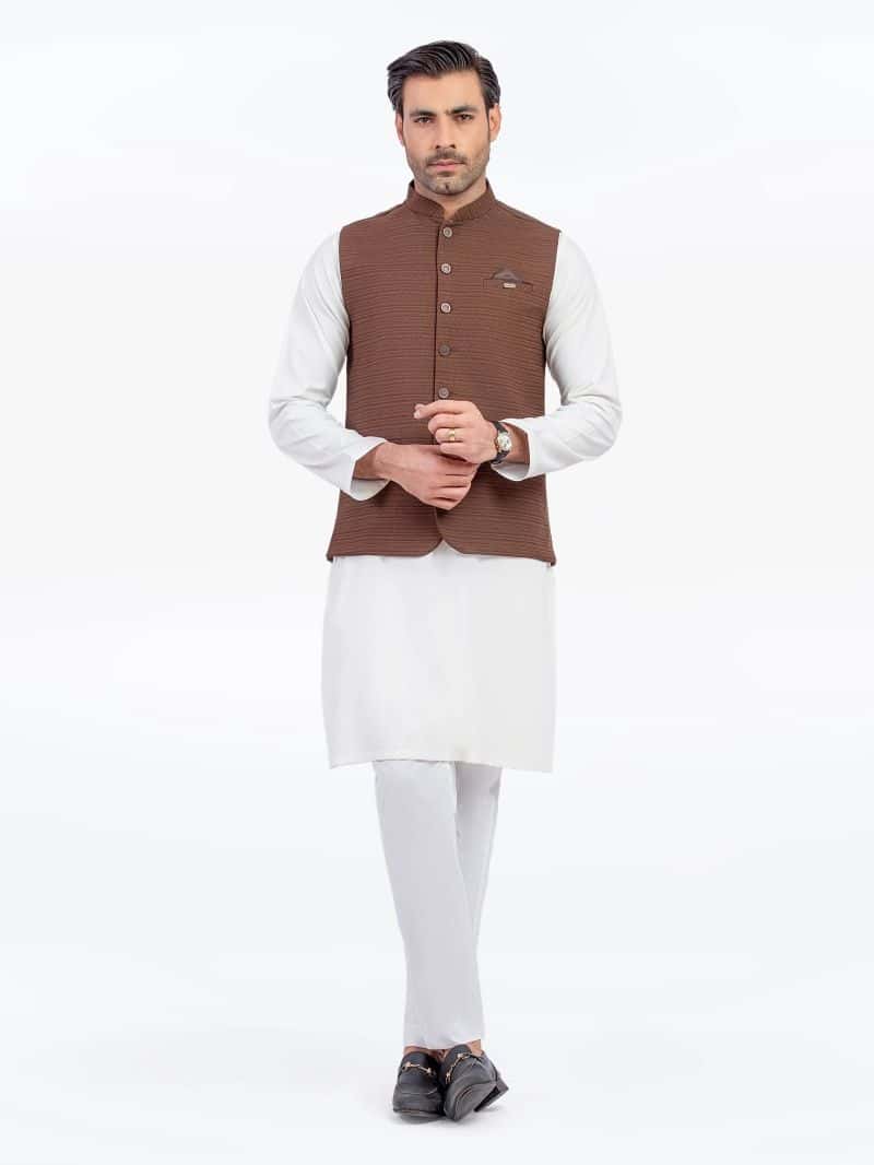 Jacquard Waistcoat - EMTWC5-35957 - alternate view