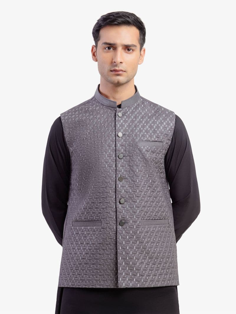 Embroidered Waistcoat - EMTWC5-35964 thumbnail