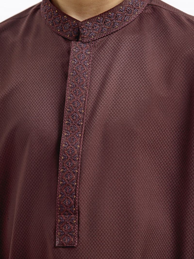 Embroidered Dobby Kurta - EBTK24-3961 thumbnail
