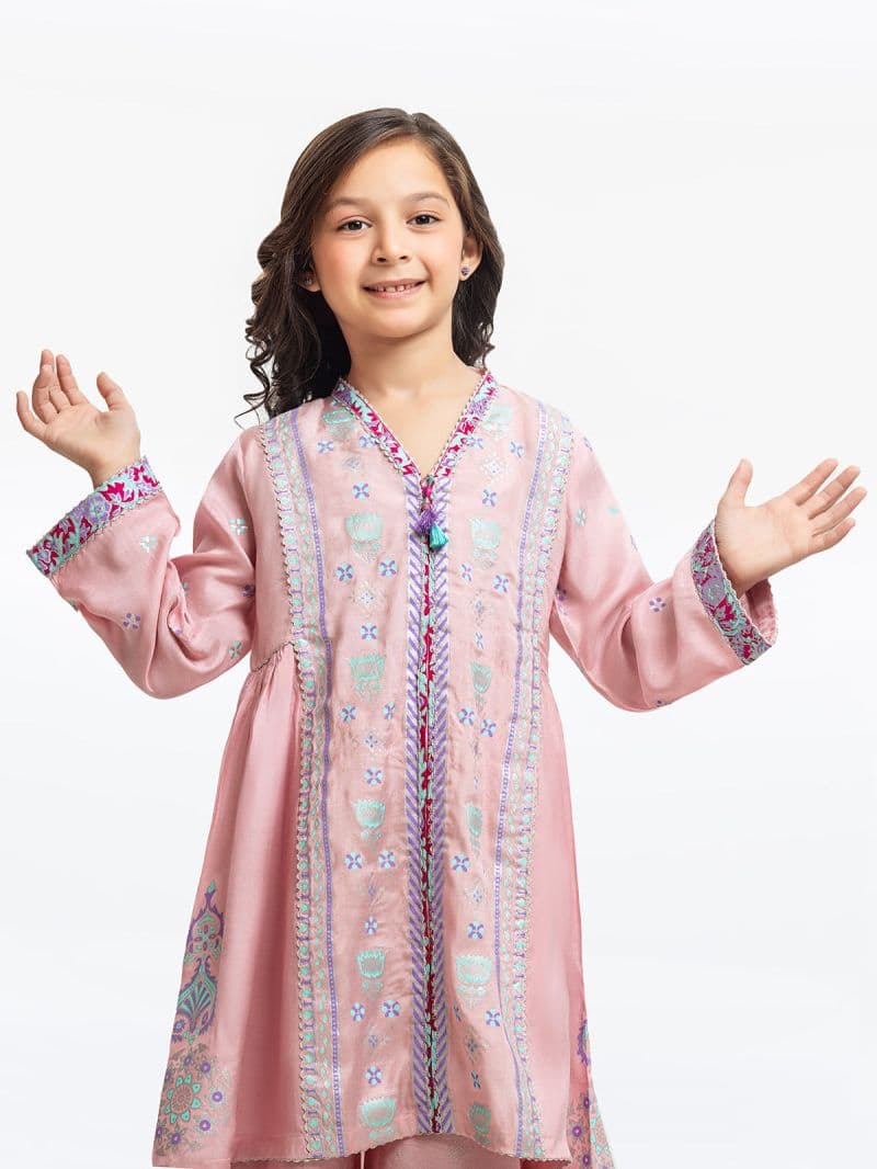 Printed Cotton Silk Co-Ord Set - EGTP23-22209 thumbnail
