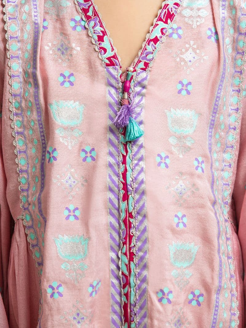 Printed Cotton Silk Co-Ord Set - EGTP23-22209 thumbnail