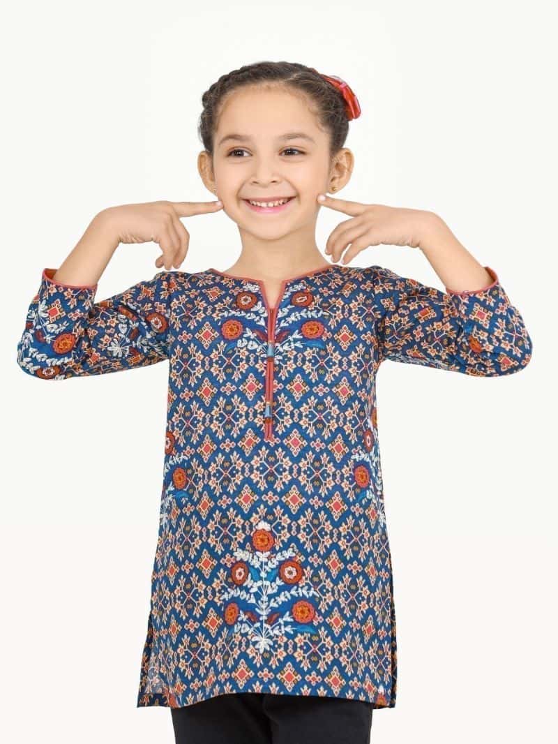 Printed Khaddar Shirt - EGTKP22-70512 - alternate view