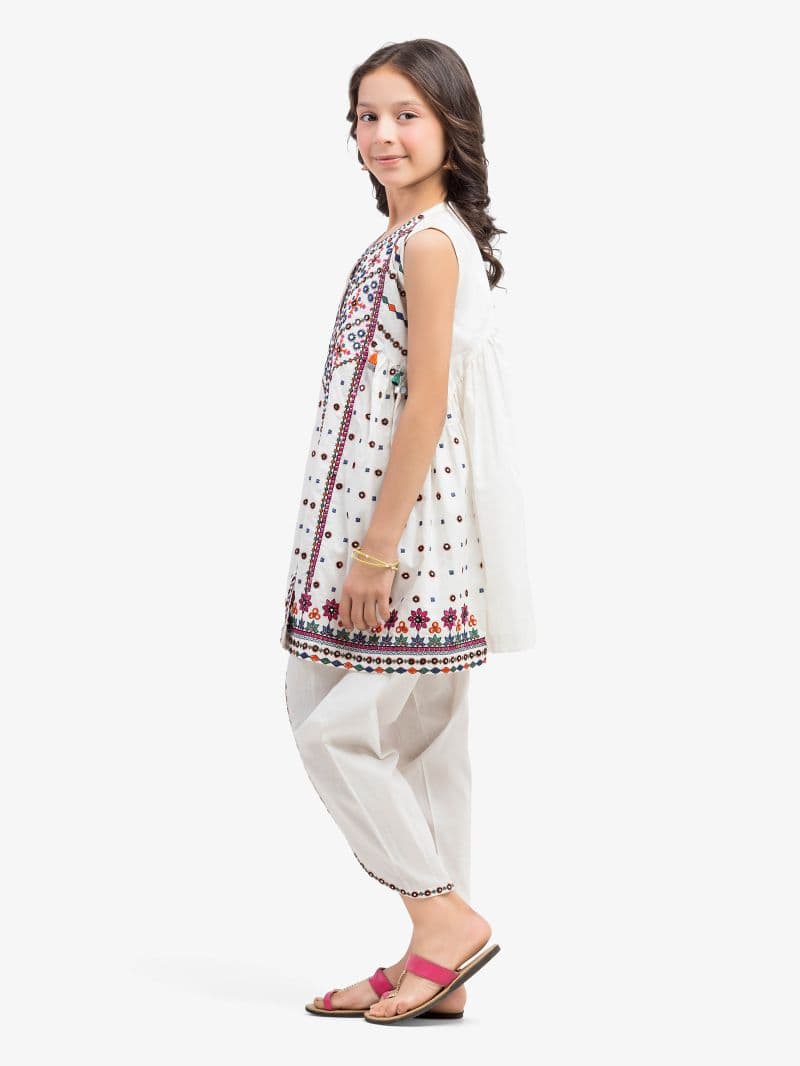 Embroidered Cambric Co-Ord Set - EGTKE5-71013ST thumbnail