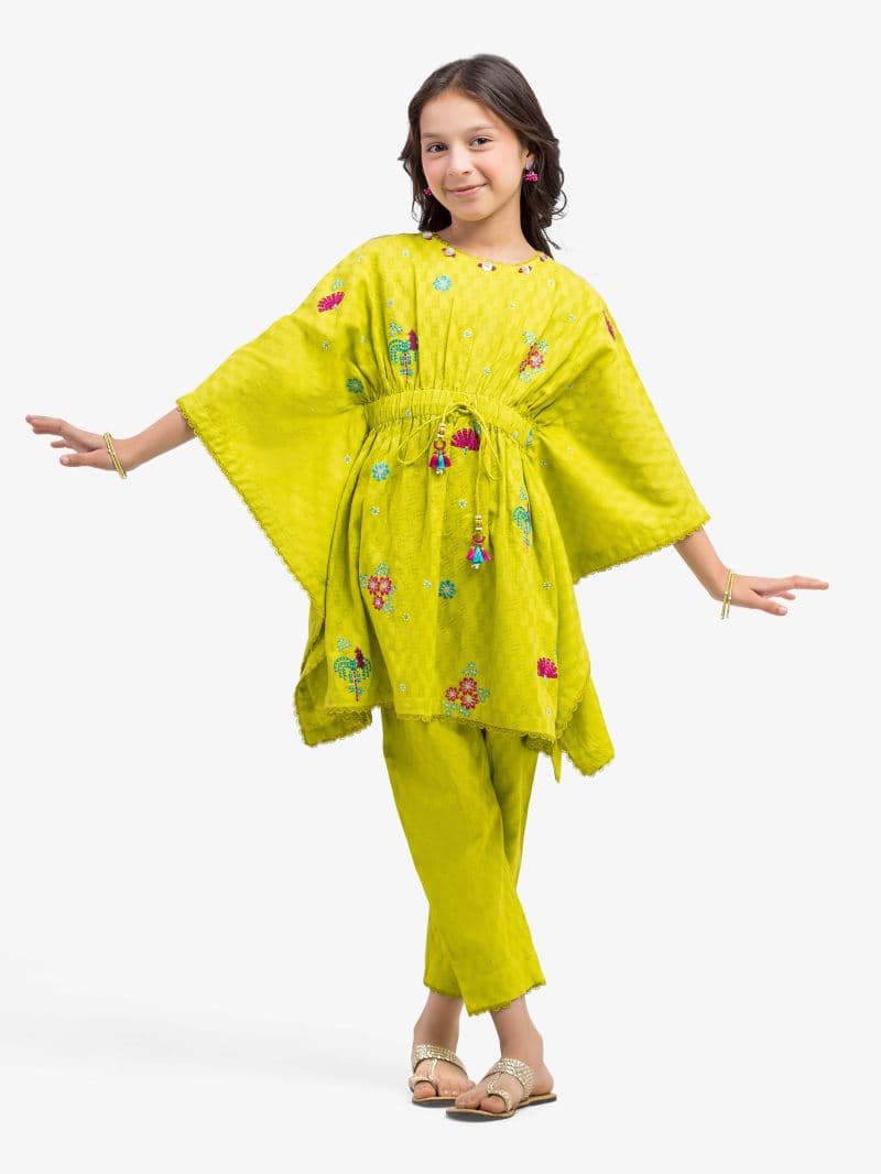 Embroidered Lawn Jacquard Co-Ord Set - EGTKE5-71017ST thumbnail
