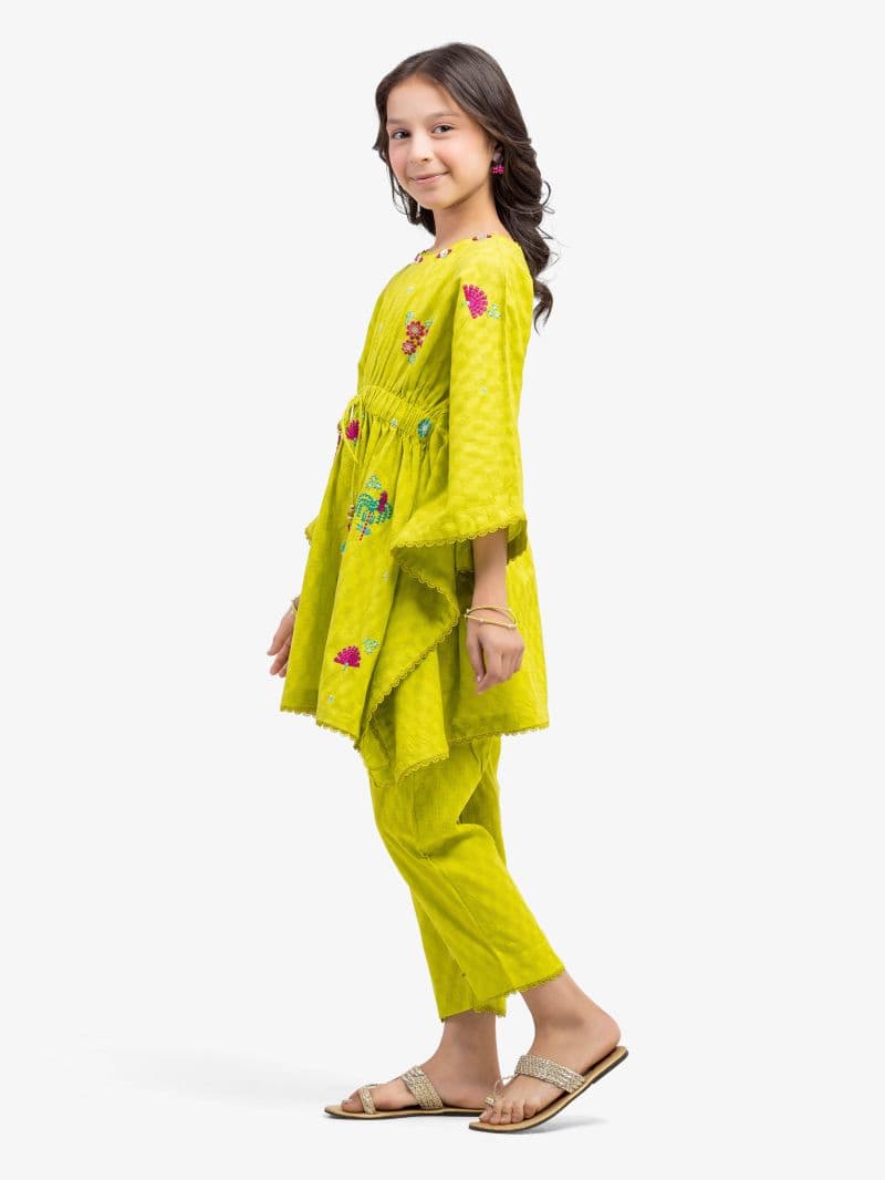 Embroidered Lawn Jacquard Co-Ord Set - EGTKE5-71017ST thumbnail
