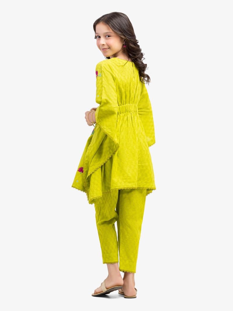 Embroidered Lawn Jacquard Co-Ord Set - EGTKE5-71017ST thumbnail