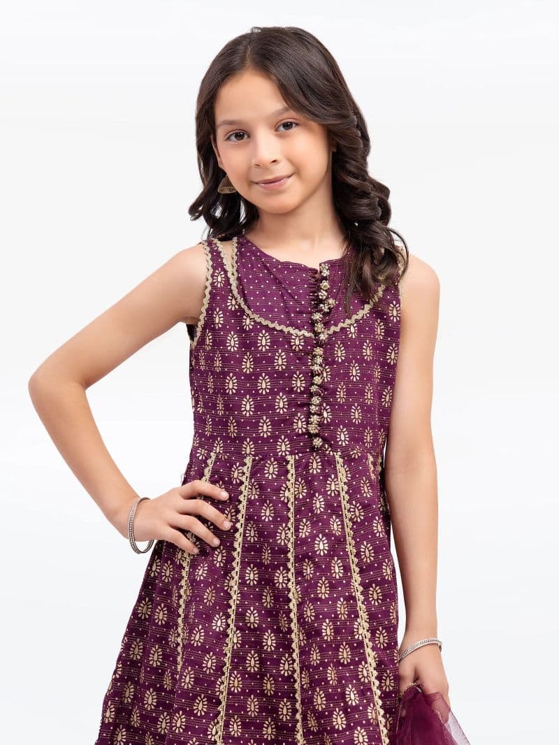 Block Print Cambric Shirt Dupatta - EGTPL5-50034SD thumbnail