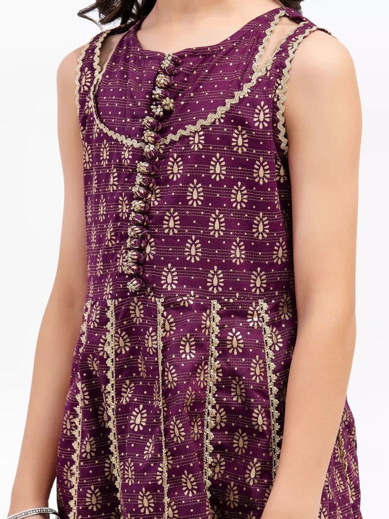 Block Print Cambric Shirt Dupatta - EGTPL5-50034SD thumbnail