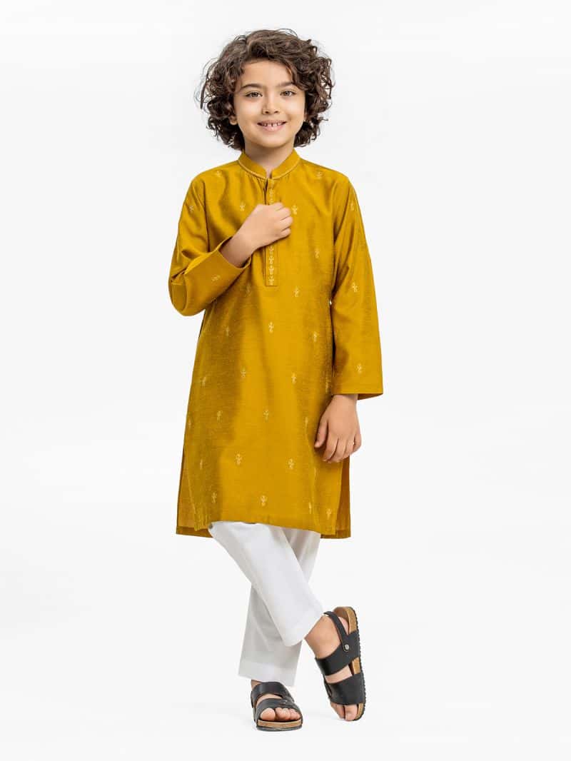 Embroidered Blended Kurta - EBTKC24-018