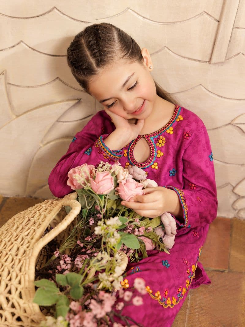 Embroidered Dobby Co-Ord Set - EGTKE5-71019ST thumbnail