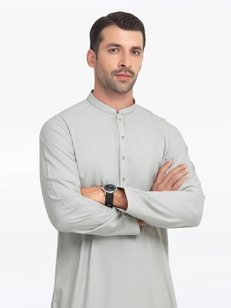 Embroidered Dobby Kurta thumbnail
