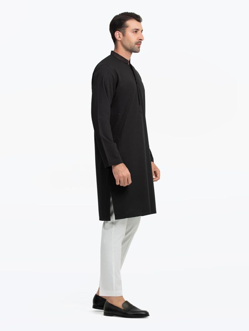 Embroidered Dobby Kurta thumbnail