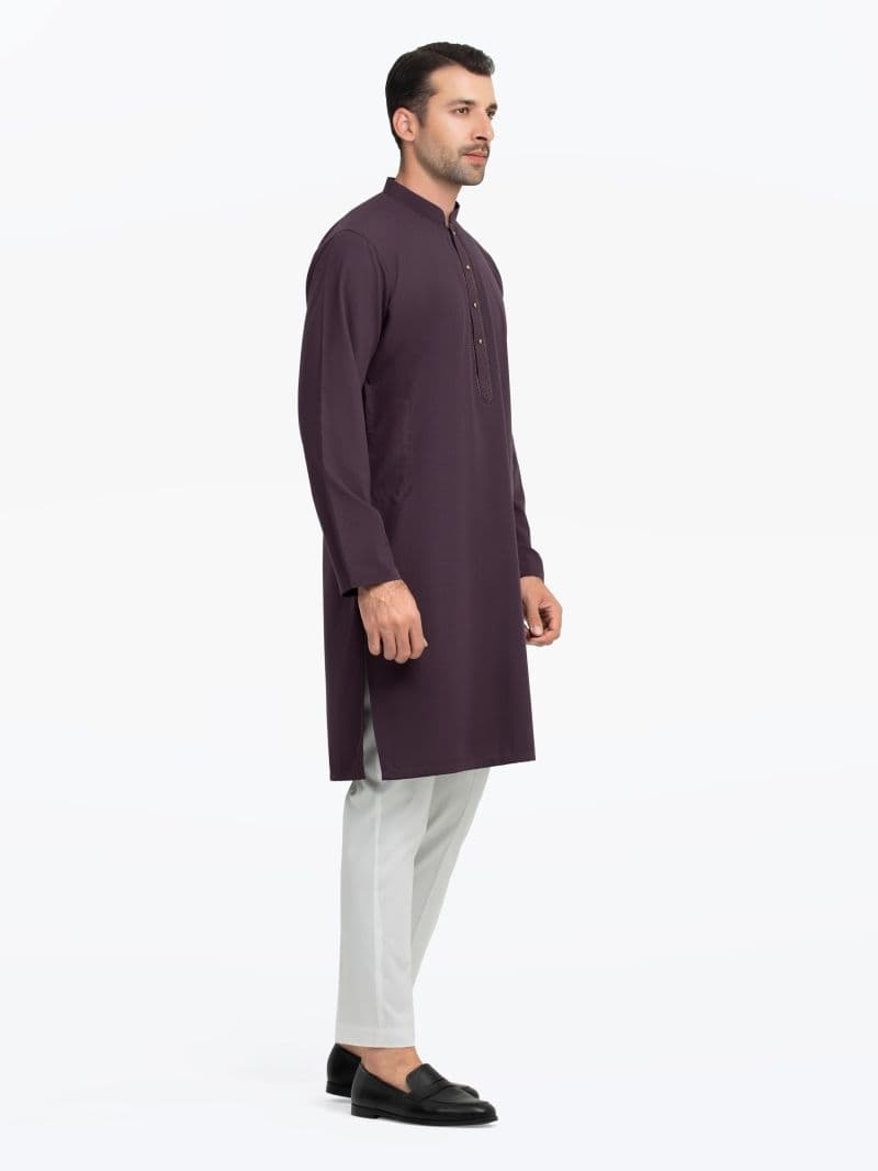 Embroidered Dobby Kurta thumbnail