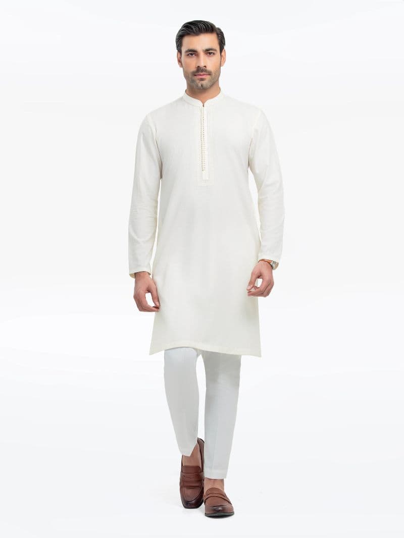 Embroidered Dobby Kurta thumbnail