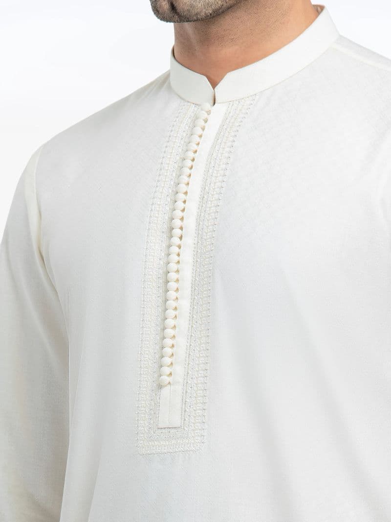 Embroidered Dobby Kurta thumbnail