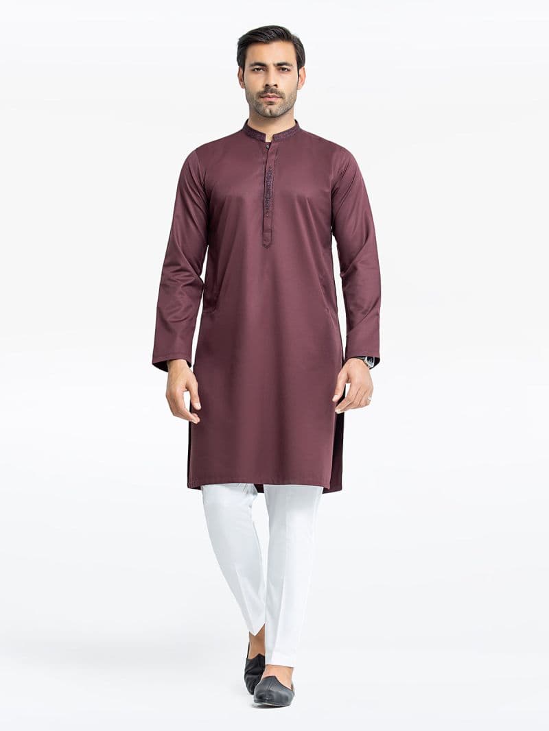 Embroidered Dobby Kurta thumbnail