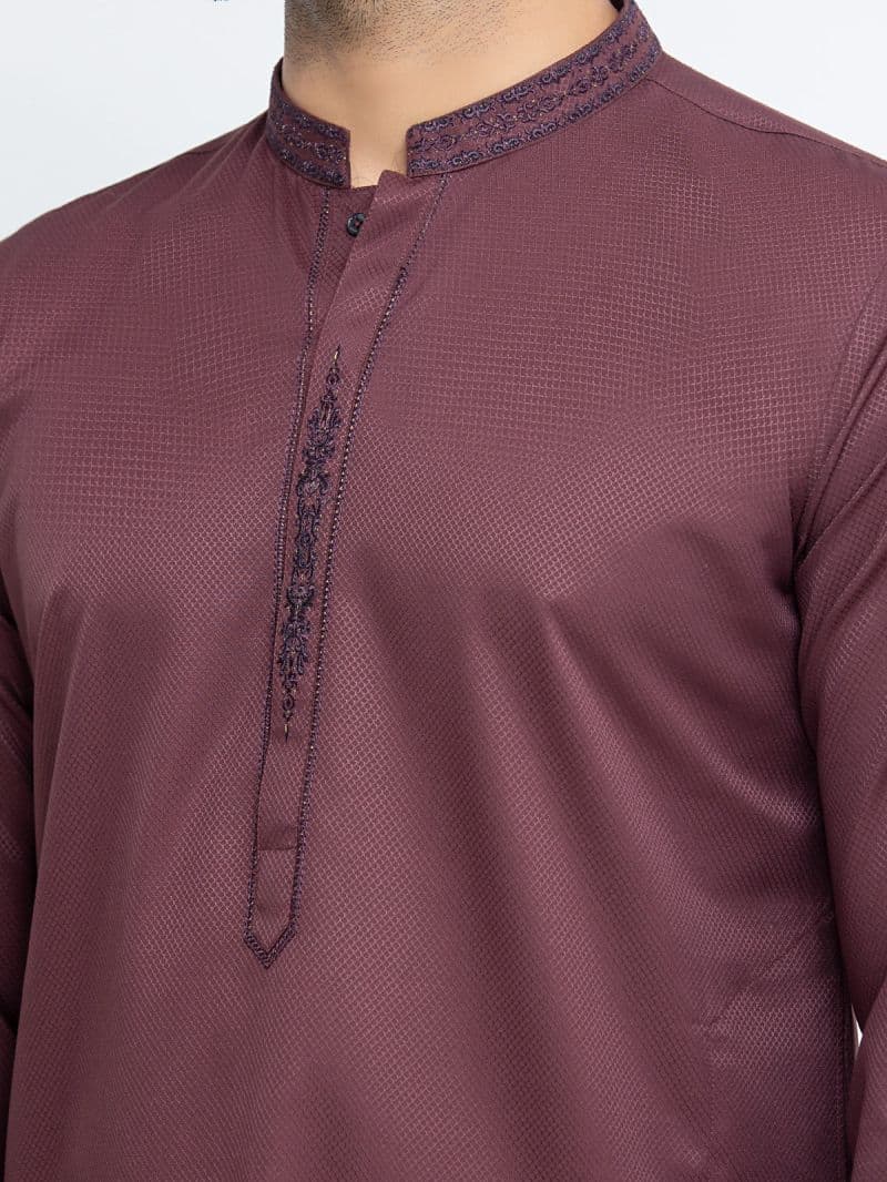 Embroidered Dobby Kurta thumbnail