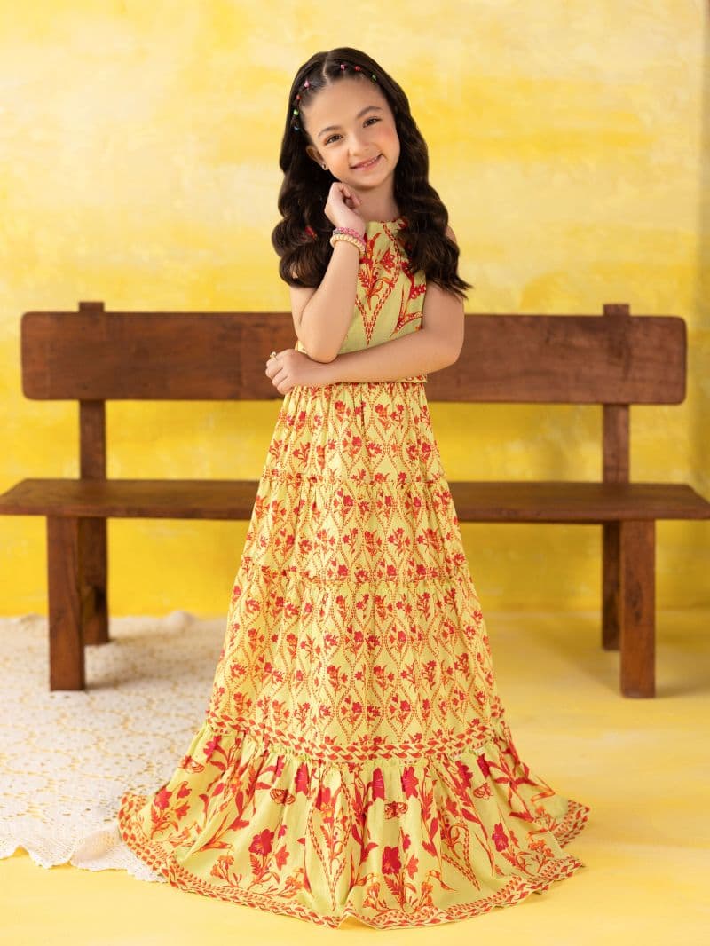 Printed Lawn Lehenga Suit thumbnail