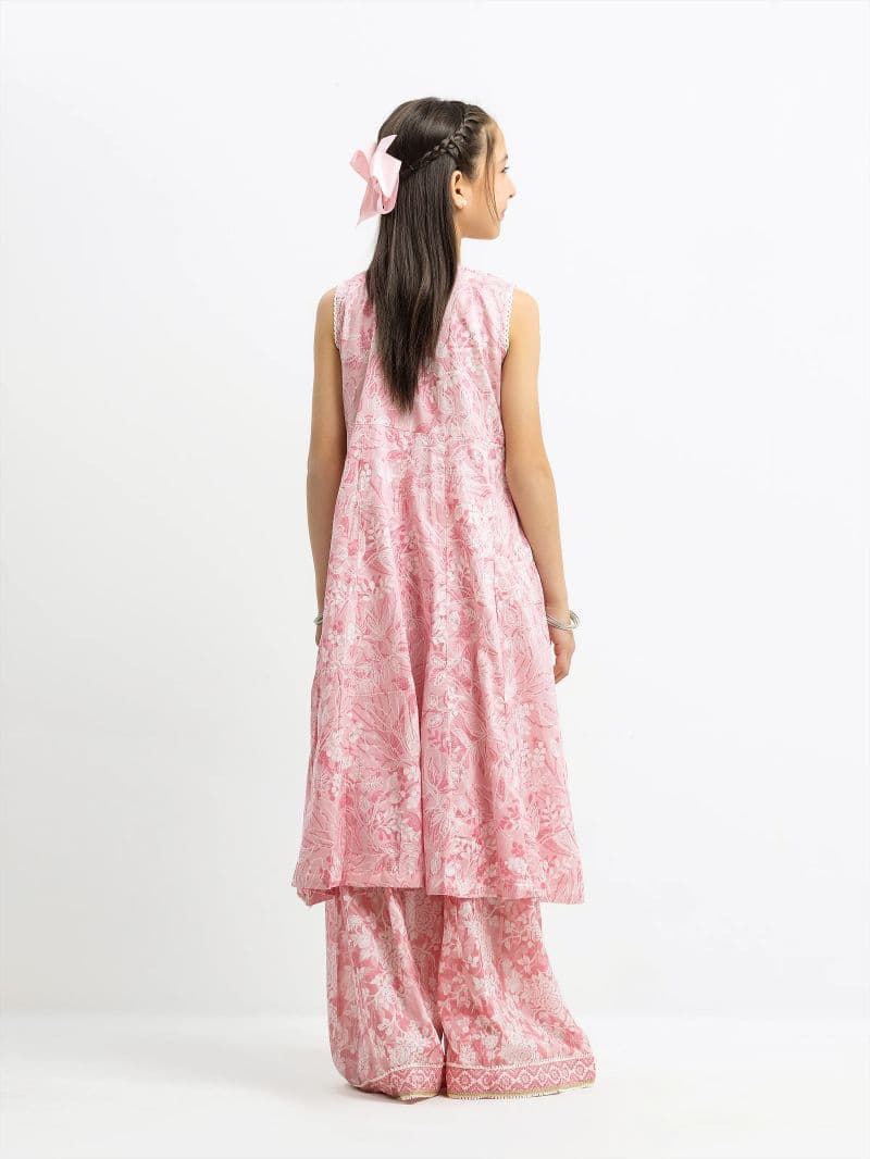 Printed Lawn Gharara Suit thumbnail