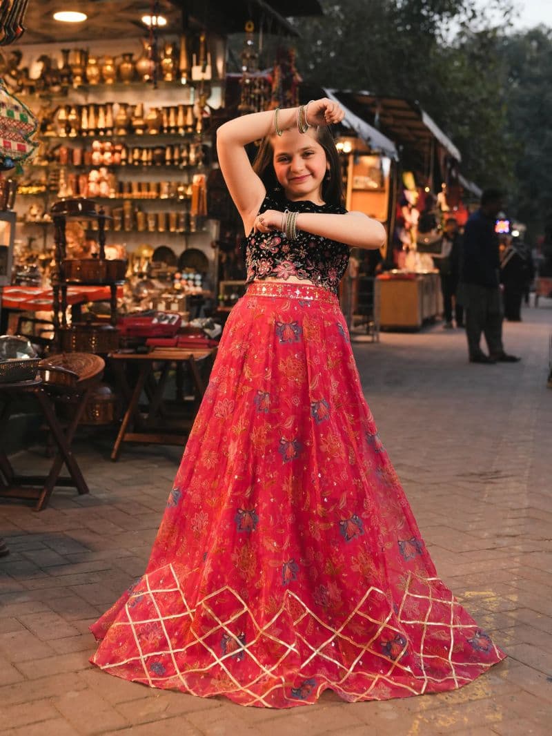 Embroidered Organza Lehenga Suit thumbnail