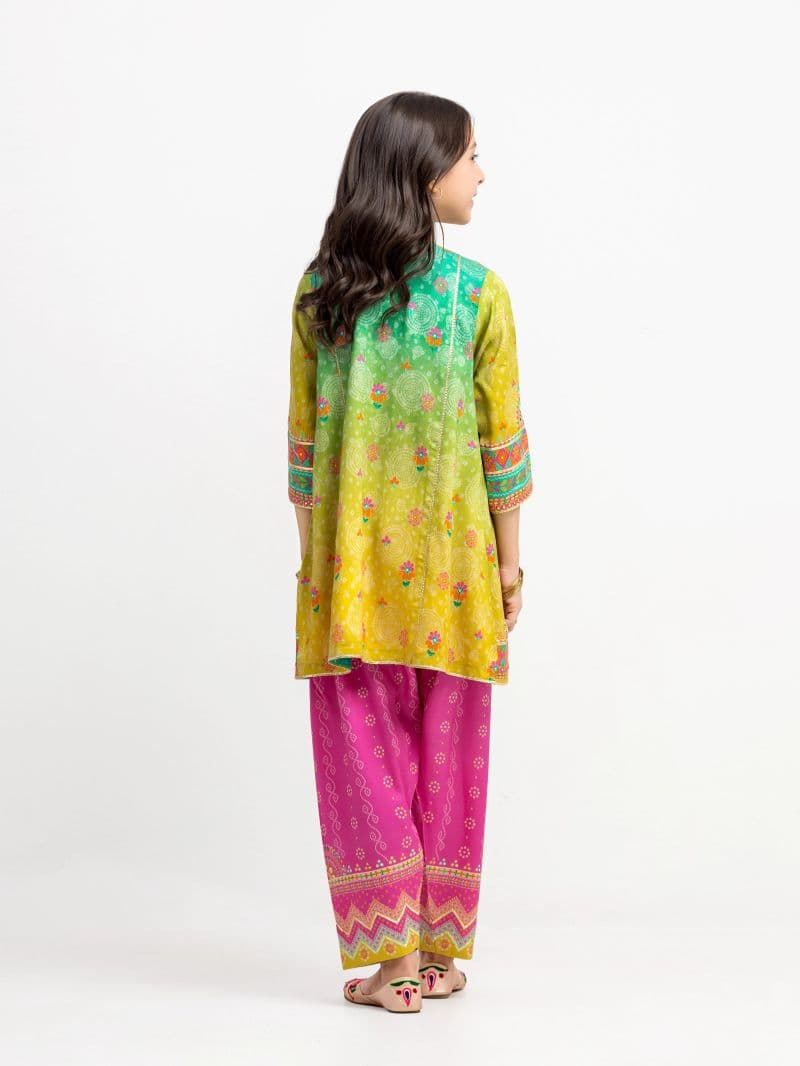Printed Raw Silk Co-Ord Set thumbnail