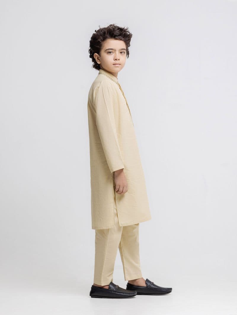 Embroidered Dobby Kurta Pajama thumbnail