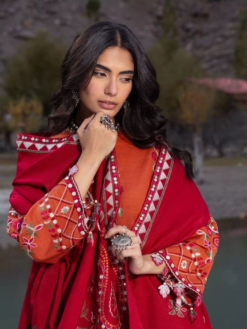 Embroidered Khaddar Suit thumbnail