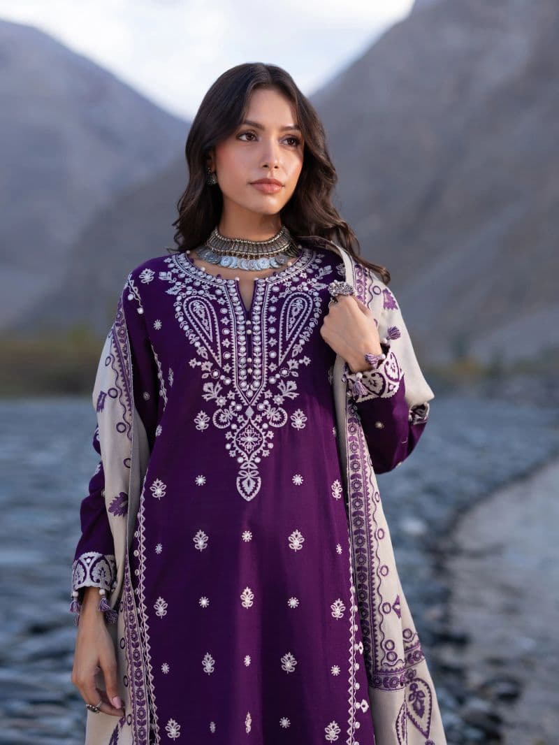 Embroidered Khaddar Suit thumbnail