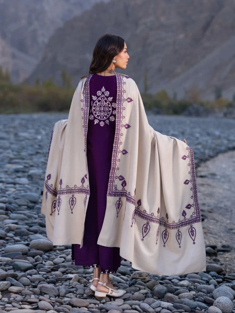 Embroidered Khaddar Suit thumbnail