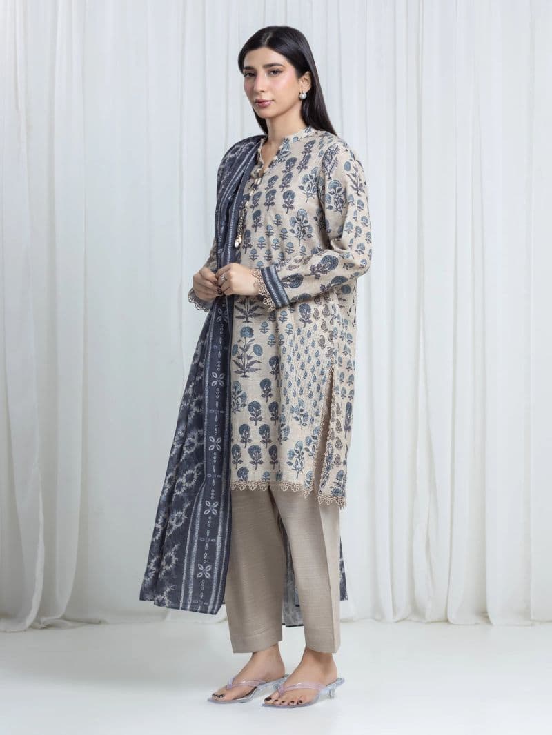 Printed Khaddar Suit thumbnail
