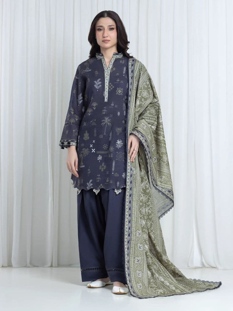 Printed Khaddar Suit thumbnail