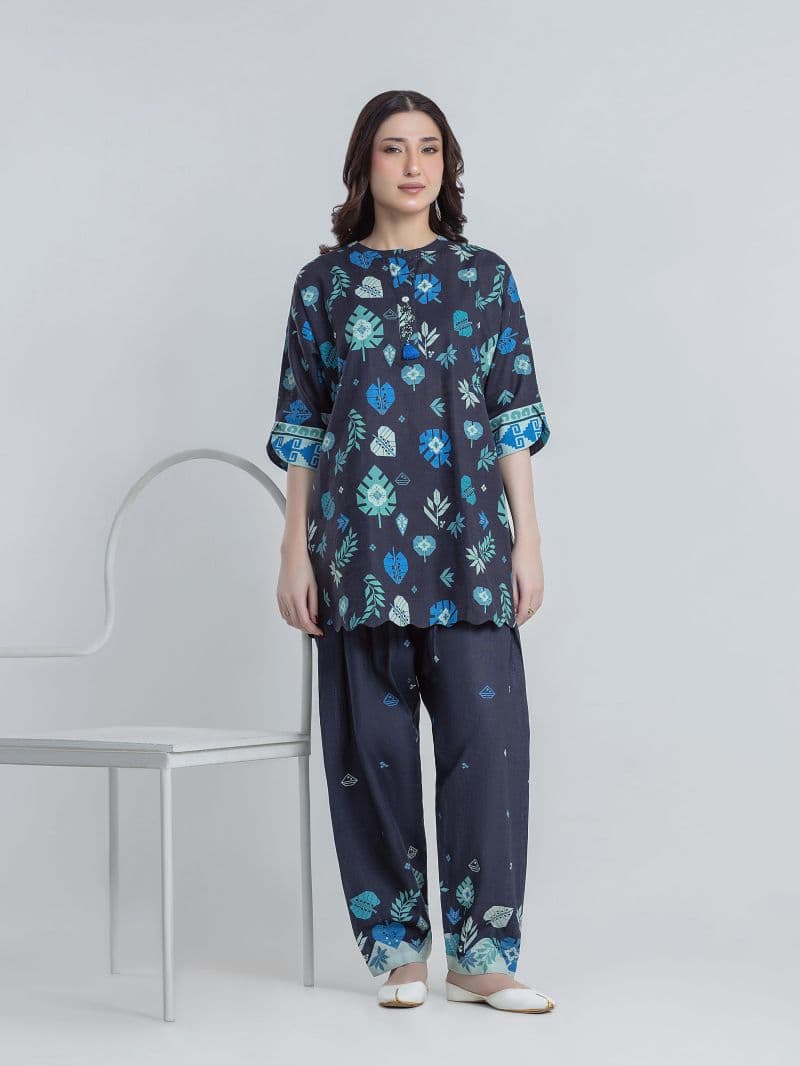 Printed Khaddar Co-Ord Set thumbnail